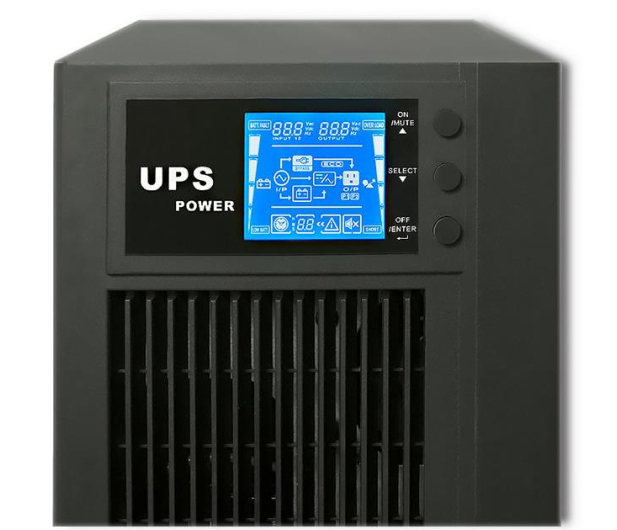 QOLTEC UPS, on-line, czysta fala sinusoidalna, 3KVA, 2.4W, LCD, USB 53043 - 485356 - zdjęcie 2